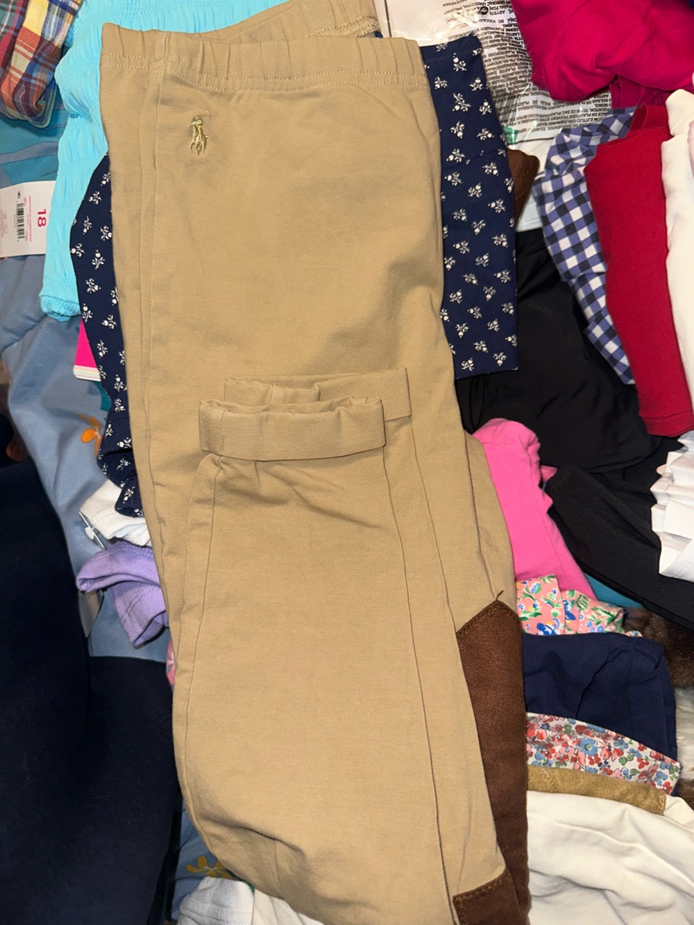 Polo by Ralph Lauren Khaki Tan Girls Leggings